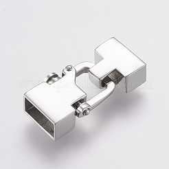 変色しない304ステンレススチール留め具  ステンレス鋼色  33x16x8mm  穴：6x12mm&nbsp;X-STAS-F122-31P