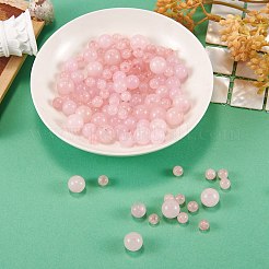 175Pcs Natural Rose Quartz Round Beads for DIY Jewelry Making&nbsp;DIY-SZ0005-98