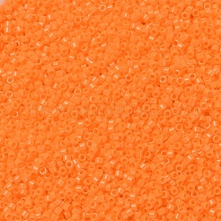 MIYUKIデリカビーズ  シリンダー  日本製シードビーズ  11/0  (db1133) 不透明マンダリン  1.3x1.6mm  穴：0.8mm  約10000個/袋  50 G /袋&nbsp;SEED-X0054-DB1133