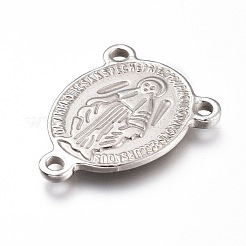 Tarnish Resistant 201 Stainless Steel Chandelier Component Links&nbsp;STAS-Z019-28P