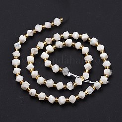 Natural Rainbow Moonstone Beads Strands&nbsp;G-P463-15
