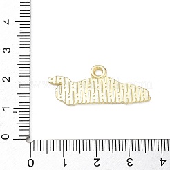 レーシングカーをテーマにした合金エナメルペンダント  車のチャーム  ゴールドカラー  きいろ  13.5x32.5x1mm  穴：2.3mm&nbsp;AL-CBA4666-03B-01