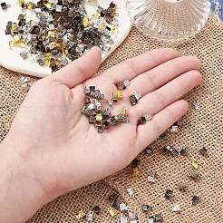 300Pcs 6 Colors Iron Folding Crimp Ends&nbsp;IFIN-YW0003-25