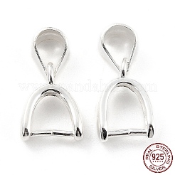 925 Sterling Silver Ice Pick Pinch Bails&nbsp;STER-Z001-121S-03