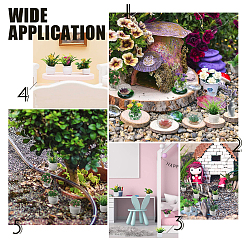 14Pcs 7 Styles Plastic Mini Bonsai Display Decorations&nbsp;DJEW-GA0001-11