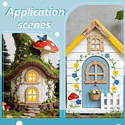 50Pcs Wood Windows Display Decoration&nbsp;DJEW-GA0002-10