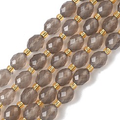 Natural Gray Agate Beads Strands&nbsp;G-F809-A31-01