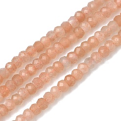 Natural Peach Moonstone Beads Strands&nbsp;G-B168-C10-01