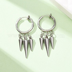 201 Stainless Steel Hoop Earrings&nbsp;SA-CBA8B85-17P