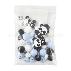 40Pcs 10 Styles Silicone Beads&nbsp;SIL-FS0001-27A
