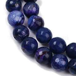 Natural Agate(Dyed & Heated) Beads Strands&nbsp;G-G079-A09-03