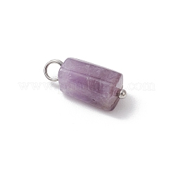 7Pcs 7 Styles Natural Rhodonite & Canadian Jade & Aquamarine & Amethyst & Apatite & Lapis Lazuli & Labradorite Pendants&nbsp;PALLOY-JF04180