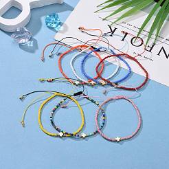 Adjustable Nylon Cord Braided Bead Bracelets&nbsp;BJEW-JB05625