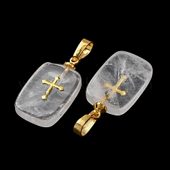 Natural Quartz Crystal Pendants&nbsp;G-G461-06G-05