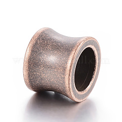 304ステンレススチールビーズ  大穴ビーズ  花瓶  赤銅鉱  10x8mm  穴：6.5mm&nbsp;STAS-E425-026B-R