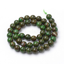 Natural Green Jade Beads Strands&nbsp;G-S272-03-8mm