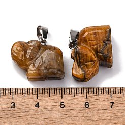 Natural Tiger Eye Pendants&nbsp;G-B127-05P-06