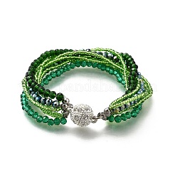 Glass Seed Beads Multi-strand Bracelets&nbsp;BJEW-H203-03S-01