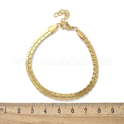 304 Stainless Steel Snake Link Chain Bracelets for Women&nbsp;LS-BJEW-F488-22G