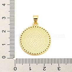 Brass with Cubic Zirconia Pendants&nbsp;X-KK-K332-16A-G-01