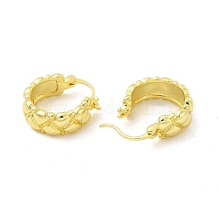 女性のための真鍮の三角形のフープ イヤリング  ライトゴールド  20.5x18.5x7mm  ピン：0.7mm&nbsp;EJEW-E273-08LG