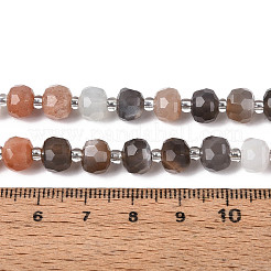 Natural Multi-Moonstone Beads Strands&nbsp;G-T144-A01-09