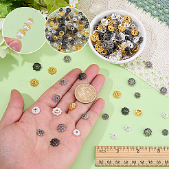 200Pcs 12 Styles Tibetan Style Alloy Spacer Bead Cap&nbsp;TIBEB-ME0001-18