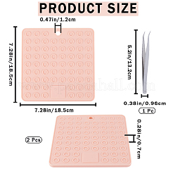 2Pcs Square Silicone Hot Mats for Hot Dishes&nbsp;AJEW-GF0008-26C