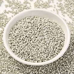 シリンダーシードビーズ  つや消し色  均一サイズ  淡い茶色  2x1.3~1.5mm  穴：0.8~1mm  約888個/10g&nbsp;X-SEED-H001-C04
