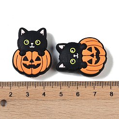 Halloween Theme Silicone Focal Beads&nbsp;SIL-M005-04B