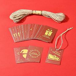 100Pcs Rectangle Paper Gift Tags&nbsp;CDIS-FS0001-19A
