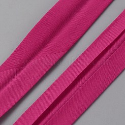 20mの綿ポリエステルリボン  衣類用アクセサリー  フクシア  7/8インチ（22mm）  約21.87ヤード（20m）/ロール&nbsp;OCOR-WH0090-036J