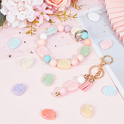 50Pcs Opaque Acrylic Beads&nbsp;SACR-SC0001-29