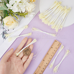 Rope with Plaster Artificial Fzlower Core for Hairpin Accessories&nbsp;DIY-WH20010-10B