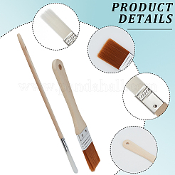 4Pcs 2 Styles Nylon Bristle Paint Brush&nbsp;AJEW-GF0012-96