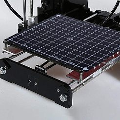 3D印刷ビルドサーフェス  接着剤付き  3Dプリンター用  長方形と正方形  ブラック  30x20x0.08cm  22x22x0.07cm  2シート/セット&nbsp;AJEW-OC0001-38