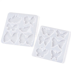 2Pcs 2 Styles DIY Silicone Pendant Molds&nbsp;DIY-TA0011-26