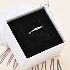 Rhodium Plated 925 Sterling Silver Adjustable Rings&nbsp;RJEW-S397-01P-08