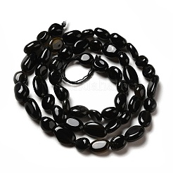 Natural Obsidian Beads Strands&nbsp;G-I351-A08