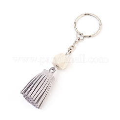 Faux Suede Cord Tassel Keychain&nbsp;KEYC-JKC00165-M