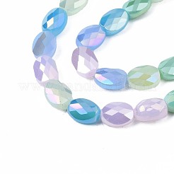 Electroplate Glass Beads Strands&nbsp;EGLA-S194-17E