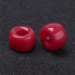 Opaque Acrylic European Large Hole Beads&nbsp;PL338-5