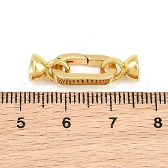 Brass Fold Over Clasps&nbsp;KK-CBA3CA1-04G