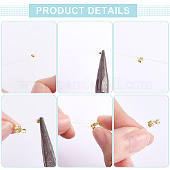 304ステンレススチールスペーサービーズ400個  ロンデル  24KGP本金メッキ  1.5x1mm  穴：0.8~1mm&nbsp;STAS-UN0058-65