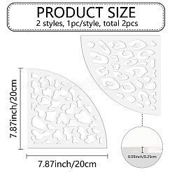 Acrylic Tie Dye Stencils Reusable Art Painting Template&nbsp;DIY-WH0429-002