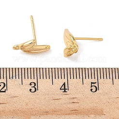 Brass Stud Earring Findings&nbsp;KK-C099-18G
