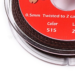 2-Ply Round Waxed Cotton Thread Cords&nbsp;YC-T004-01A-08
