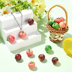 20Pcs 4 Colors Opaque Resin Pendants&nbsp;CRES-CJ0001-94