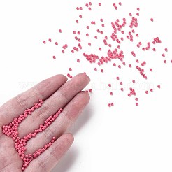 11/0 FGBグレードAベーキングペイントガラスシードビーズ  ラウンド  ピンク  2.3x1.5mm  穴：1mm  約5300個/50g&nbsp;X-SEED-N001-A-1045