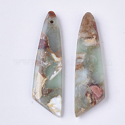 Synthetic Aqua Terra Jasper Pendants&nbsp;G-S366-009E-01